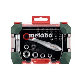 METABO Kolesarsko orodje - BIT AND RATCHET BOX - črna