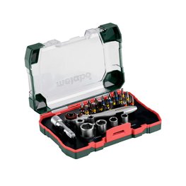 METABO Kolesarsko orodje - BIT AND RATCHET BOX - črna