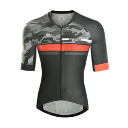 MONTON Kolesarski dres s kratkimi rokavi - JAT III - rdeča/črna