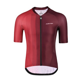 MONTON Kolesarski dres s kratkimi rokavi - INK PAINTING - rdeča