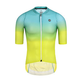 MONTON Kolesarski dres s kratkimi rokavi - SPACE - rumena/zelena