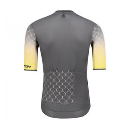 MONTON Kolesarski dres s kratkimi rokavi - LIGHT - siva/rumena