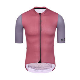 MONTON Kolesarski dres kratek rokav in kratke hlače - CHECHEN - rdeča/črna