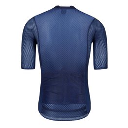 MONTON Kolesarski dres s kratkimi rokavi - PRO CARBONFIBER - modra