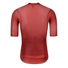MONTON Kolesarski dres s kratkimi rokavi - PRO CARBONFIBER - rdeča