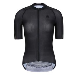 MONTON Kolesarski dres s kratkimi rokavi - PRO CARBONFIBER LADY - črna