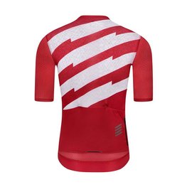 MONTON Kolesarski dres s kratkimi rokavi - SKULL III - bela/rdeča