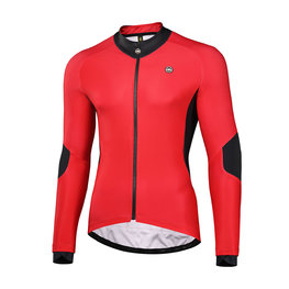 MONTON Kolesarski dres z dolgimi rokavi zimski - CYCLANCE WINTER - rdeča