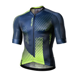 MONTON Kolesarski dres s kratkimi rokavi - ILLUMINATION - rumena/črna