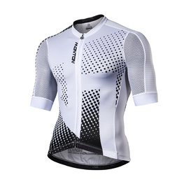 MONTON Kolesarski dres s kratkimi rokavi - ILLUMINATION - črna/bela