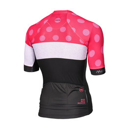 MONTON Kolesarski dres s kratkimi rokavi - CLIMBING FLOWER - črna/rožnata