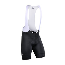 MONTON Kolesarske kratke hlače z naramnicami - MOVEMENT - črna