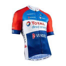 NALINI Kolesarski dres s kratkimi rokavi - DIRECT ENERGIE 2020 - bela/modra/rdeča