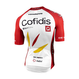 NALINI Kolesarski dres s kratkimi rokavi - COFIDIS 2021 - bela/rdeča