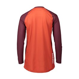 POC Kolesarski dres z dolgimi rokavi poletni - MTB PURE LADY - bordo/oranžna