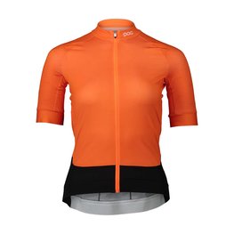 POC Kolesarski dres s kratkimi rokavi - ESSENTIAL ROAD LADY - oranžna/črna