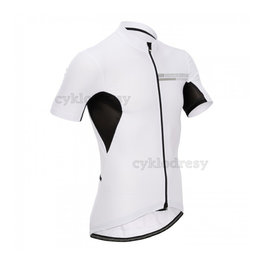 BONAVELO Kolesarski dres s kratkimi rokavi - CYCLING BOX - bela