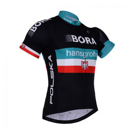 BONAVELO Kolesarski dres s kratkimi rokavi - BORA PRESEASON KIDS - črna