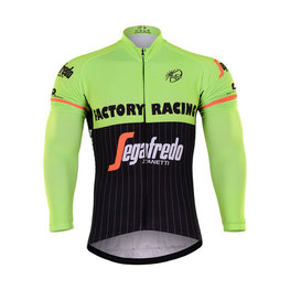 Kolesarski dres z dolgimi rokavi zimski - TREK 2017 WINTER - črna/rumena