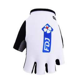 BONAVELO Kolesarske rokavice s kratkimi prsti - FDJ 2017 - bela