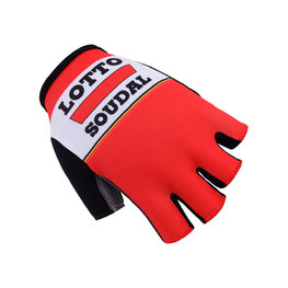 Kolesarske rokavice s kratkimi prsti - LOTTO 2017 - bordo/rdeča
