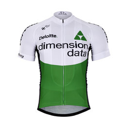 Kolesarski dres s kratkimi rokavi - DIMENSION DATA 2018 - črna/bela/zelena