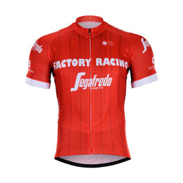 Kolesarski dres s kratkimi rokavi - TREK 2018 - rdeča