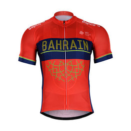 BONAVELO Kolesarski dres s kratkimi rokavi - BAHRAIN  MERIDA 2018 - rdeča/modra