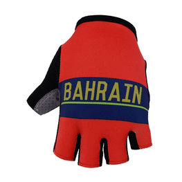 Kolesarske rokavice s kratkimi prsti - BAHRAIN MERIDA 2018 - modra/rdeča