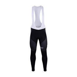 BONAVELO Kolesarske dolge hlače z naramnicami - MOVISTAR 2019 WINTER - črna