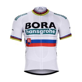 BONAVELO Kolesarski dres s kratkimi rokavi - BORA UCI 2019 - bela