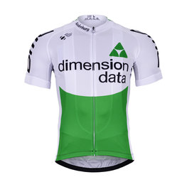 BONAVELO Kolesarski dres s kratkimi rokavi - DIMENSION DATA 2019  - zelena/bela