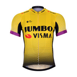 BONAVELO Kolesarski dres s kratkimi rokavi - JUMBO-VISMA 2019 - rumena