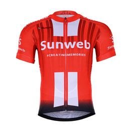 BONAVELO Kolesarski dres s kratkimi rokavi - SUNWEB 2019 - rdeča