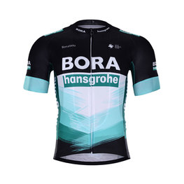 BONAVELO Kolesarski dres s kratkimi rokavi - BORA 2020 - bela/črna/zelena