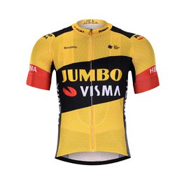 BONAVELO Kolesarski dres s kratkimi rokavi - JUMBO-VISMA 2020 - rumena/črna