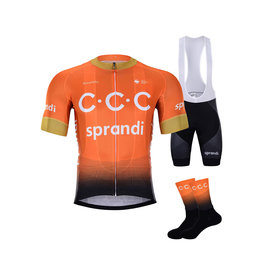 BONAVELO Kolesarski mega set - CCC 2020 - črna/oranžna