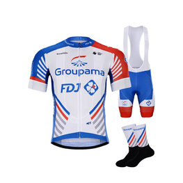 BONAVELO Kolesarski mega set - GROUPAMA FDJ 2020 - rdeča/modra/bela