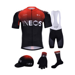 BONAVELO Kolesarski mega set - INEOS 2020 - črna/rdeča