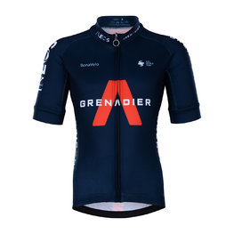 BONAVELO Kolesarski dres s kratkimi rokavi - INEOS 2021 KIDS - črna/rdeča