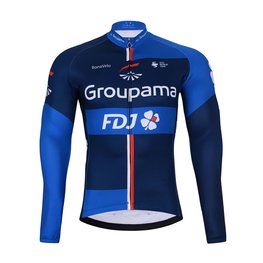 BONAVELO Kolesarski zimski set - FDJ 2024 WINTER - modra/črna