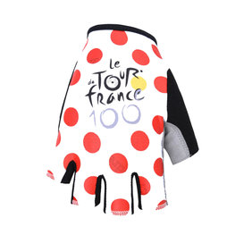 BONAVELO Kolesarske rokavice s kratkimi prsti - TOUR DE FRANCE - rdeča/bela