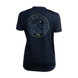 ROCDAY Kolesarski dres s kratkimi rokavi - WOODY LADY - modra