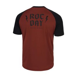 ROCDAY Kolesarski dres s kratkimi rokavi - PARK - rdeča/črna