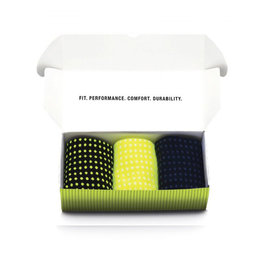 SANTINI Kolesarske klasične nogavice - ORIGINE SOXBOX - rumena/črna