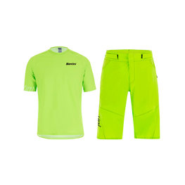 SANTINI Kolesarski MTB set - SASSO MTB - zelena