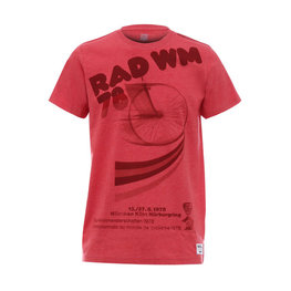 SANTINI Kolesarska  majica s kratkimi rokavi - UCI STORY - rdeča/večbarvno