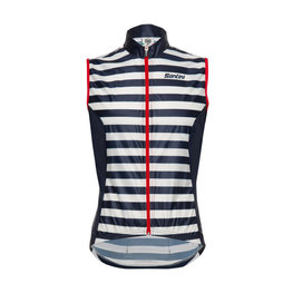 SANTINI Kolesarski brezrokavnik - LA VUELTA 2018 - modra/bela