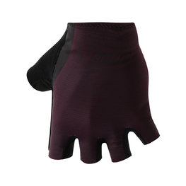 SANTINI Kolesarske rokavice s kratkimi prsti - SOFFIO - črna/bordo