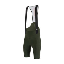 SANTINI Kolesarske kratke hlače z naramnicami - TONO PURO - zelena